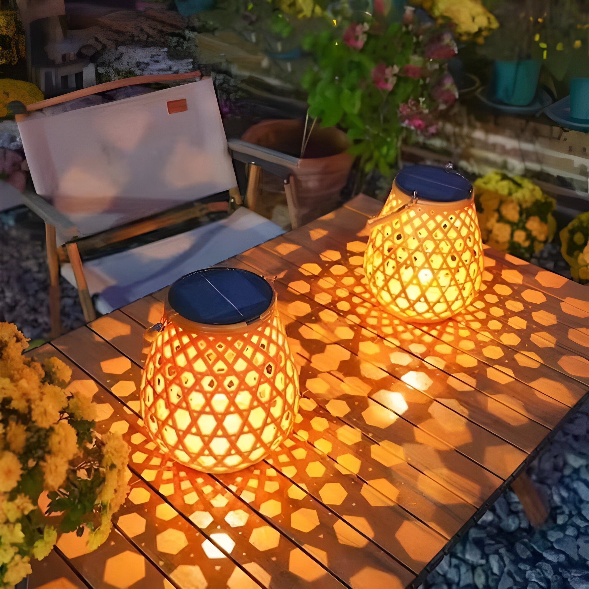 BambooGlow Havelampe – Naturlig Stemning i Haven
