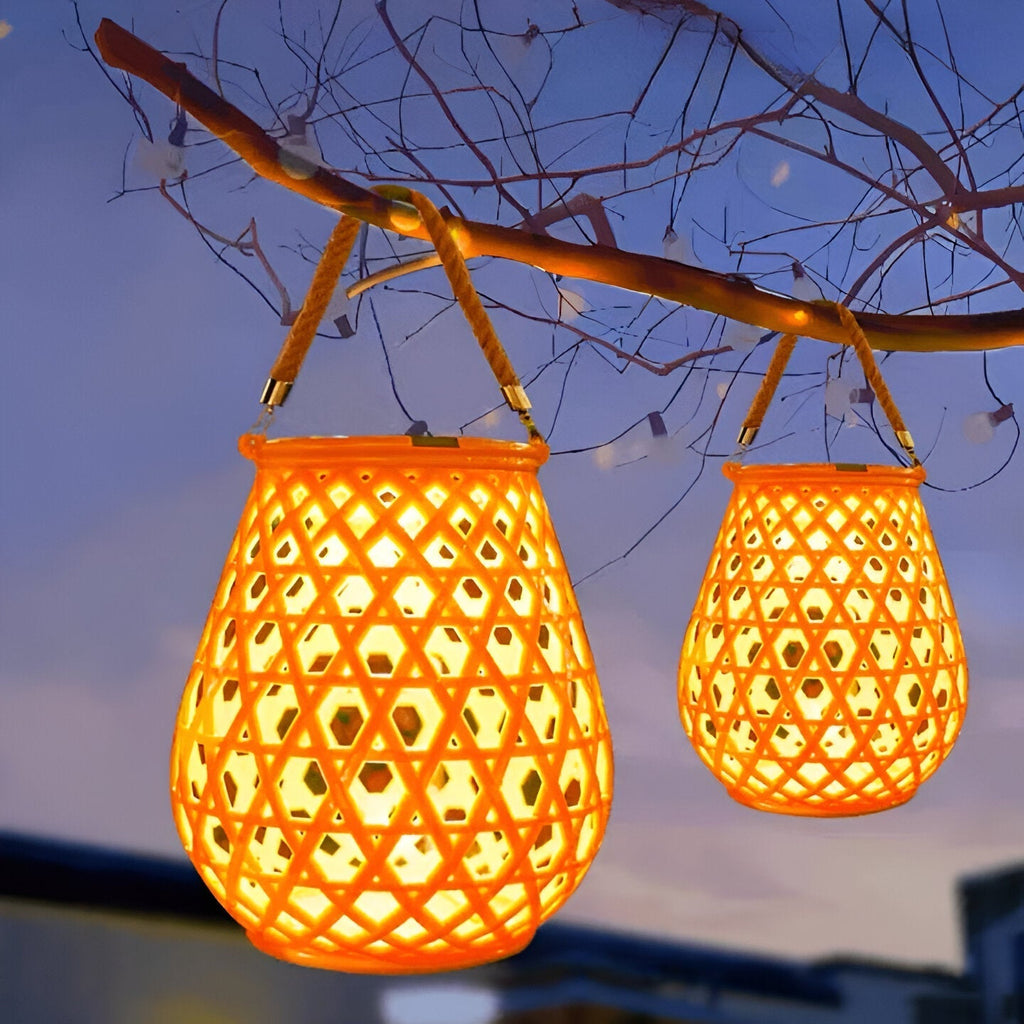 BambooGlow Havelampe – Naturlig Stemning i Haven