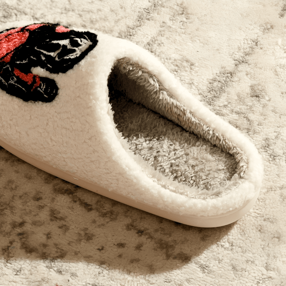 PumpkinStep – Halloween Hjemmesko med Broderet Design