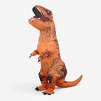 Rexora – Oppusteligt T-Rex Kostume til Voksne Orange 150-190 Cm
