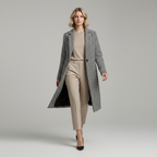 Norélia - Elegant Damejakke med Høj Krave