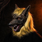 FangWulf – Halloween Ulvemaske i Latex med Pelsdetaljer