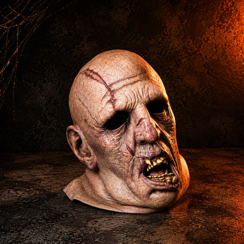 GraveFace – Halloween Zombiemaske i Latex med Detaljeret Ansigt