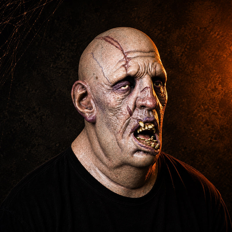 GraveFace – Halloween Zombiemaske i Latex med Detaljeret Ansigt
