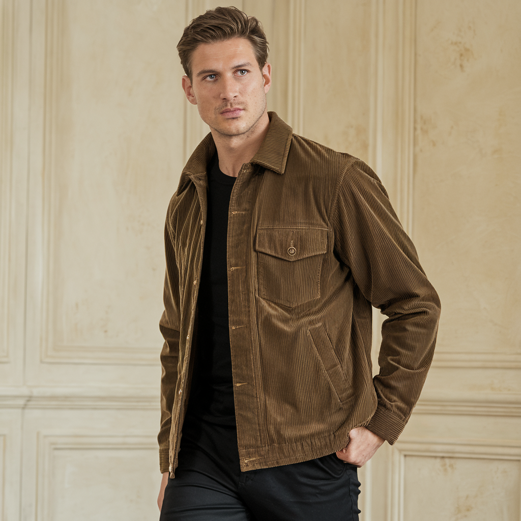 HeritageLine - Klassisk Corduroy Jakke til Herre