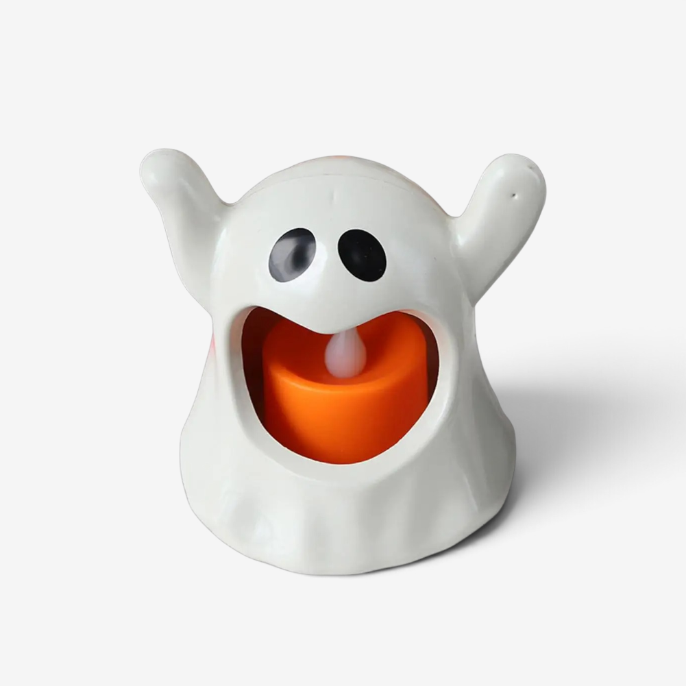 Ghostara – Halloween LED-Lampe med Spøgelsesdesign Hvid