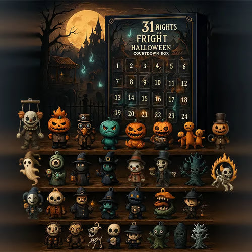 Spooktober – Halloween Nedtællingsboks med 31 Mini Figurer