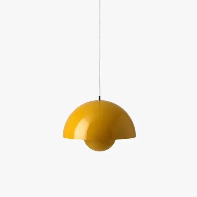 GreenGlow Pendellampe – Lampe med Planteholder Gul