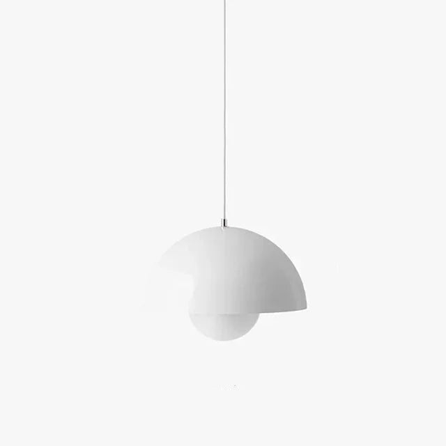 GreenGlow Pendellampe – Lampe med Planteholder Hvid