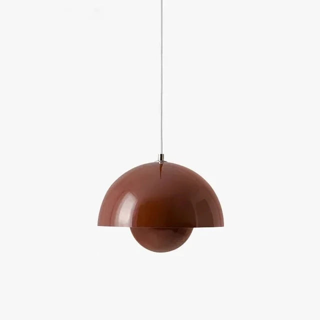 GreenGlow Pendellampe – Lampe med Planteholder Brun