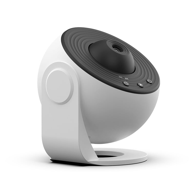 CosmoBeam Planetarium Projektor – 360° LED-Projektion med Bluetooth Hvid