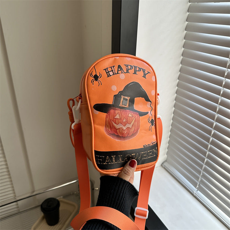 Pumpkira – Halloween Skuldertaske med Græskardesign