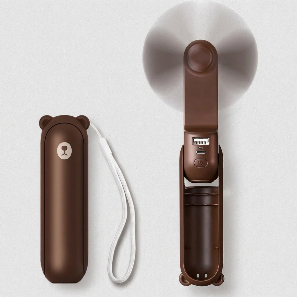 AirFlex 3-i-1 Ventilator – Kompakt og Bærbart Design Brun