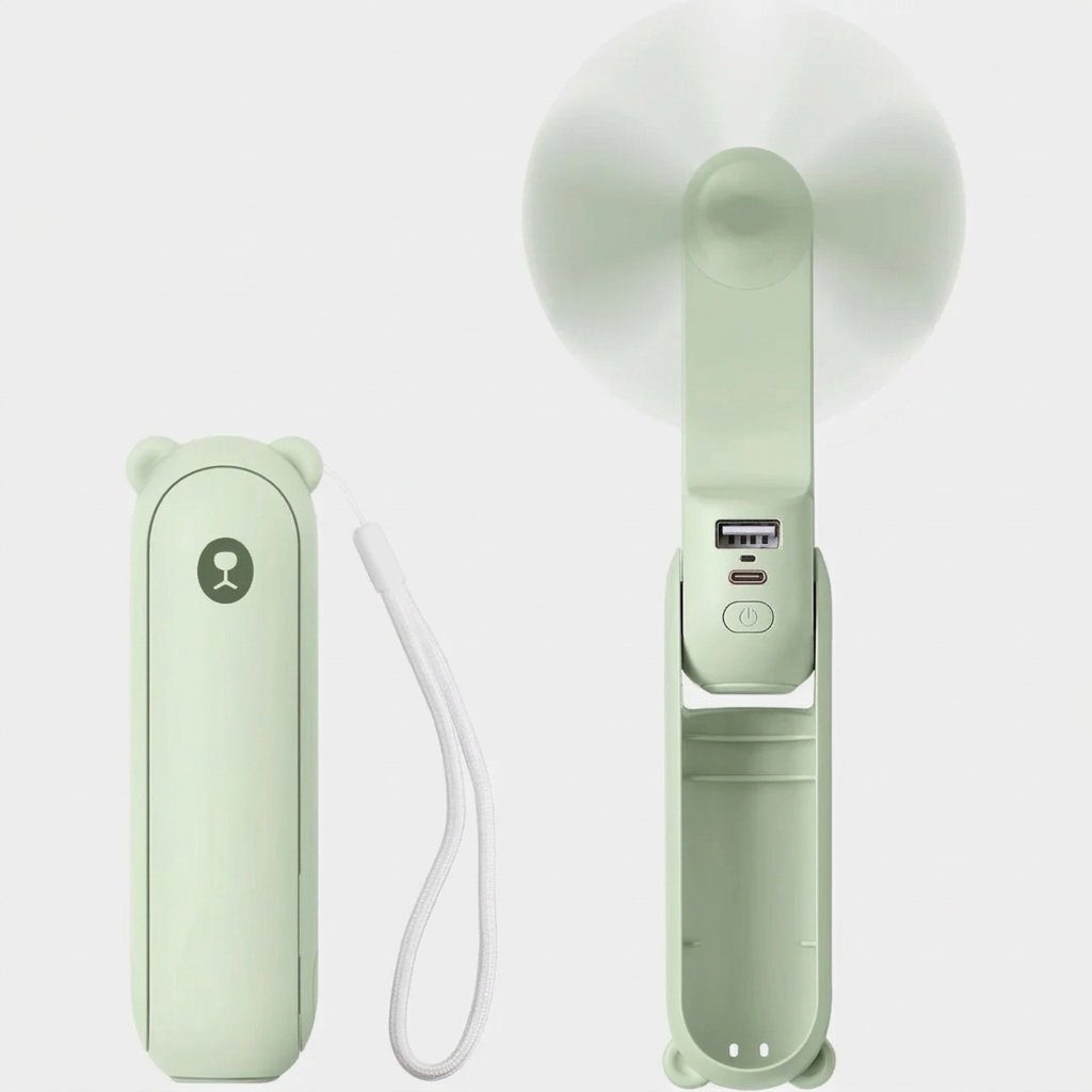 AirFlex 3-i-1 Ventilator – Kompakt og Bærbart Design Grøn