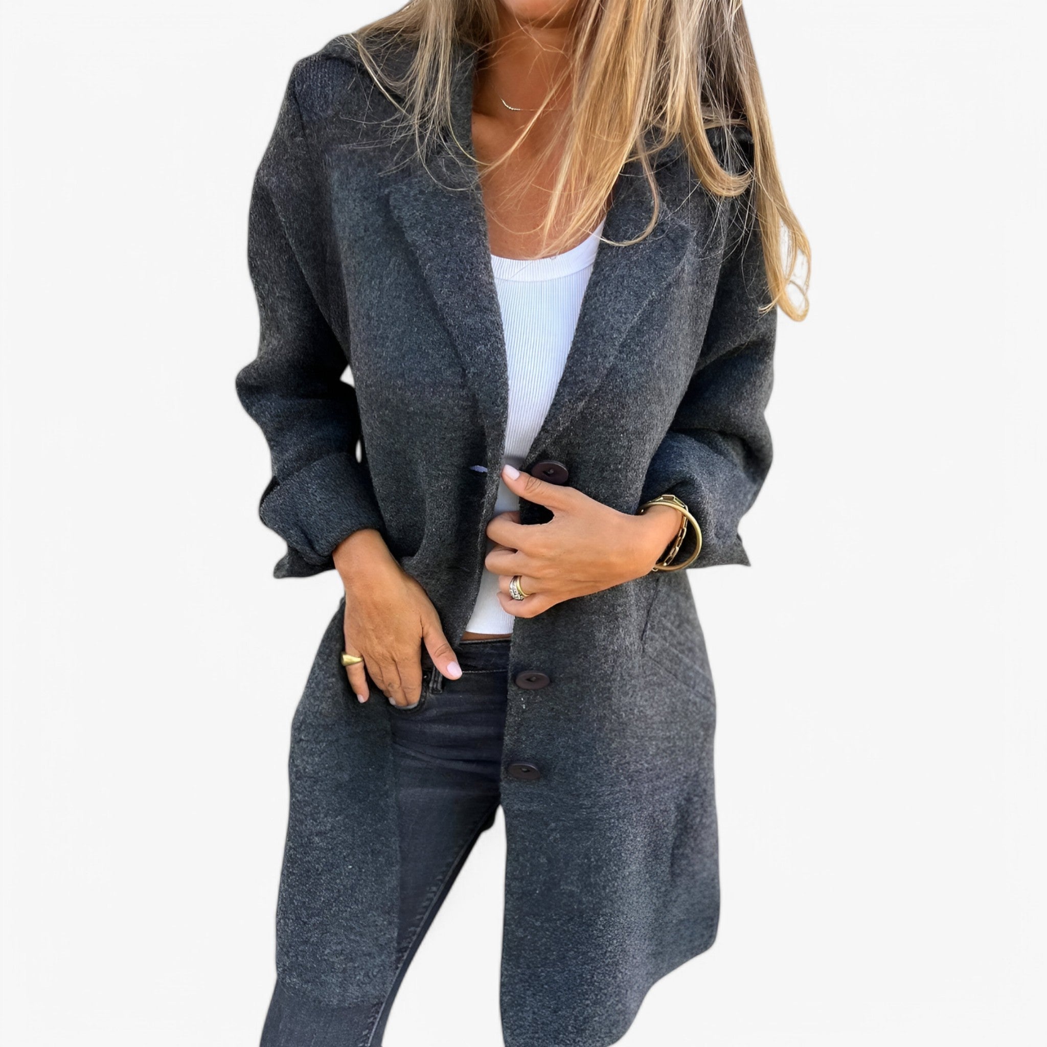 Veloria - Elegant Damejakke med Klassisk Design