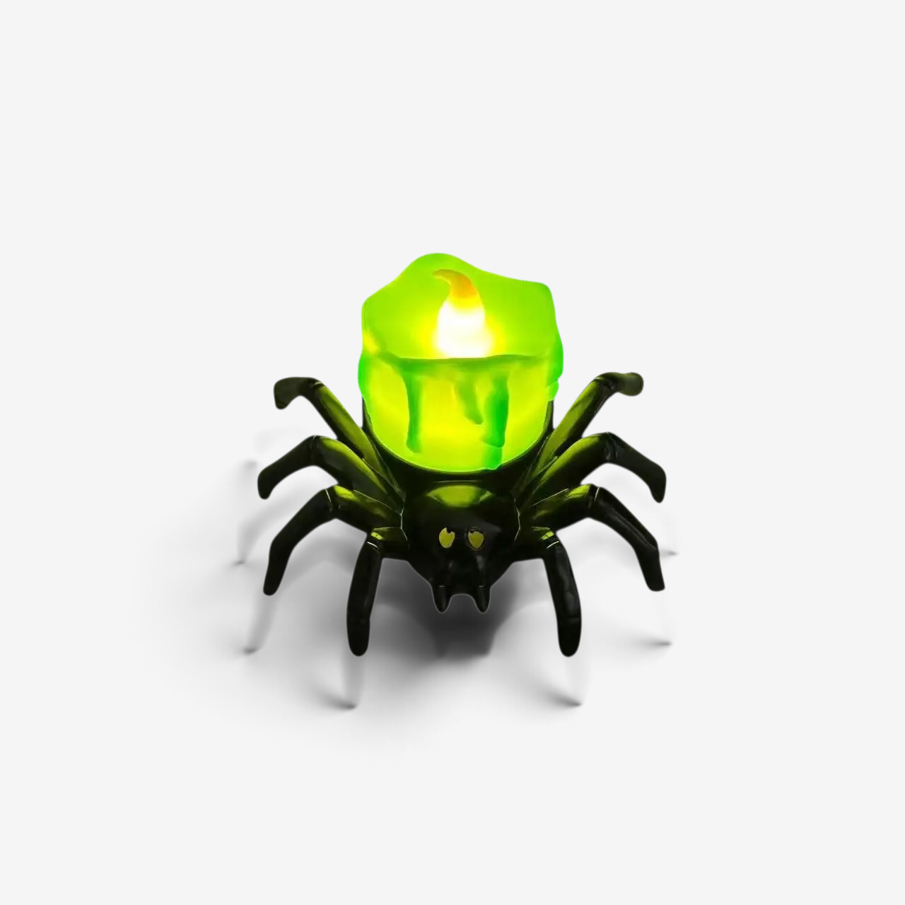 Arachnia – Halloween Edderkop Lysholder Edderkopp Grøn Lys