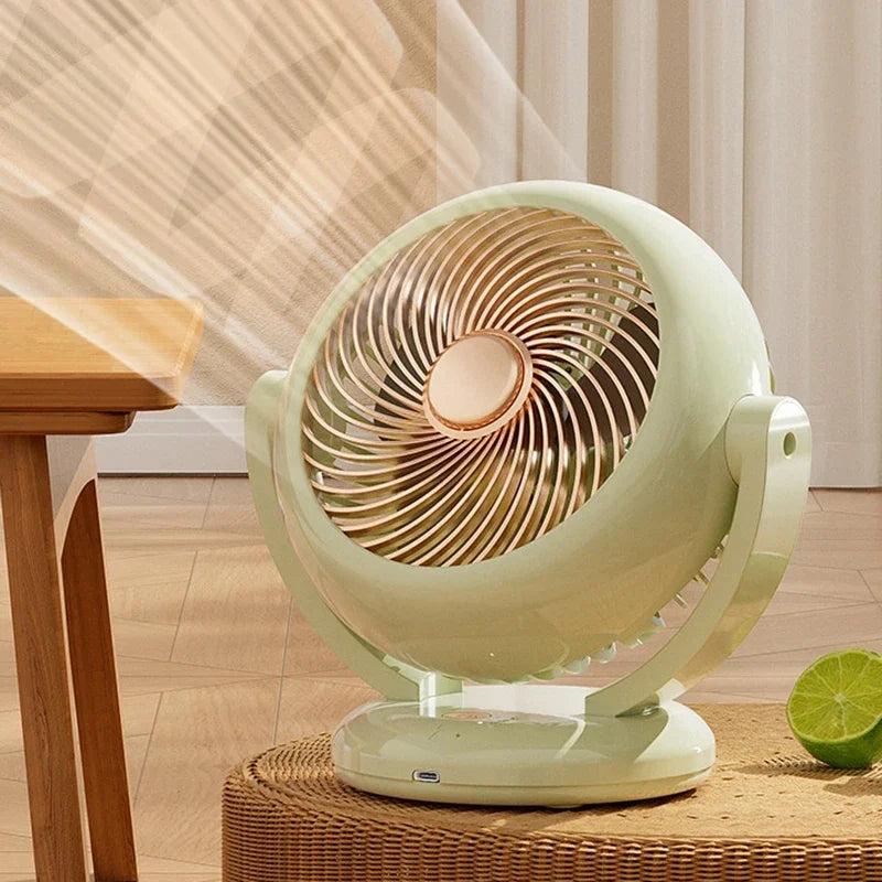 BreezeMini Ventilator – Bærbart Hånd- og Borddesign