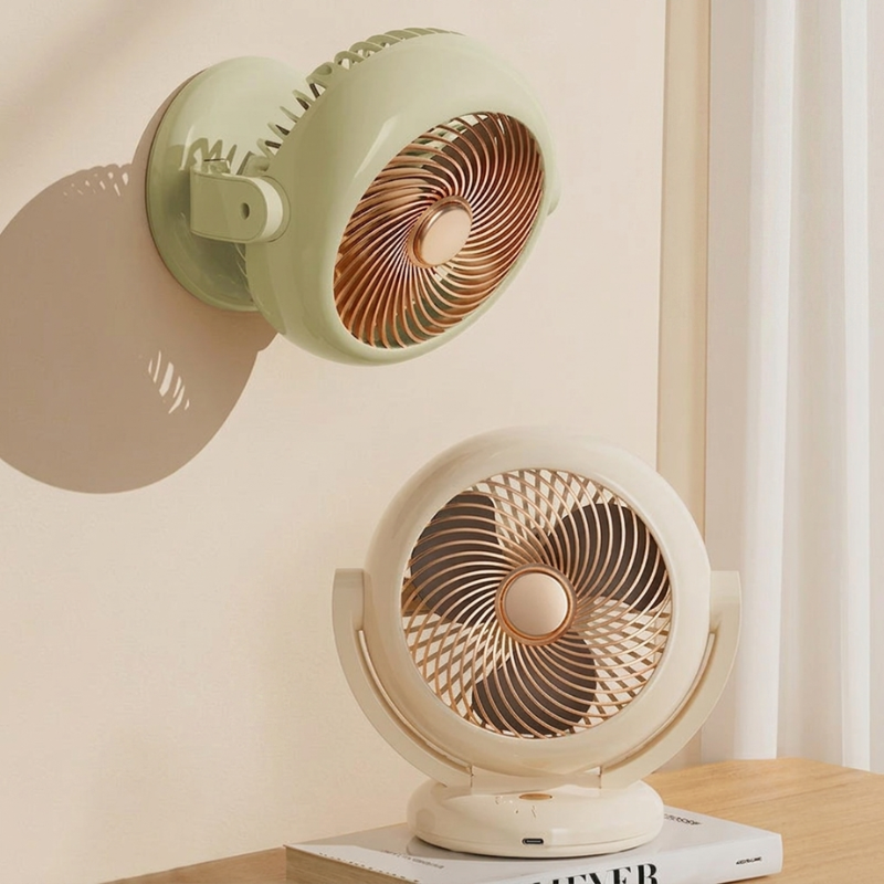 BreezeMini Ventilator – Bærbart Hånd- og Borddesign