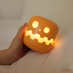 PumpkinLume – Græskar Natlampe med Trykfunktion og Timer