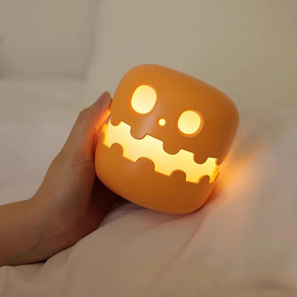 PumpkinLume – Græskar Natlampe med Trykfunktion og Timer