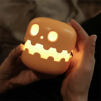 PumpkinLume – Græskar Natlampe med Trykfunktion og Timer