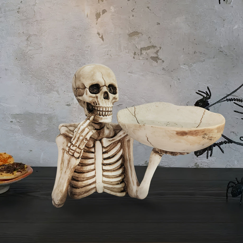 Grimora – Halloween Skelet med Skål
