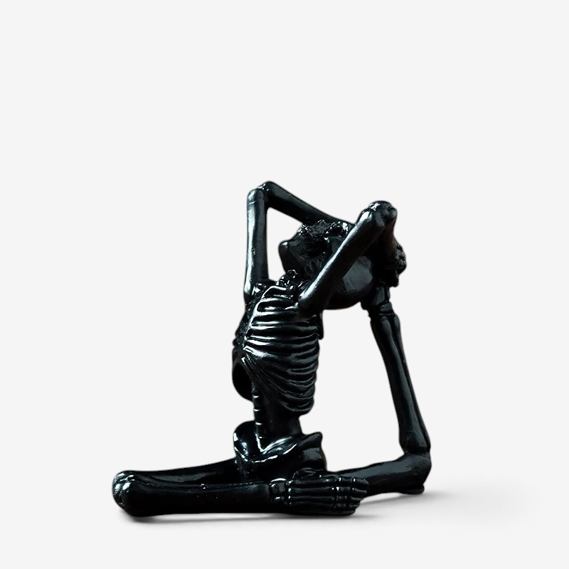 Skelton – Halloween Skeletfigur i Resin Sort