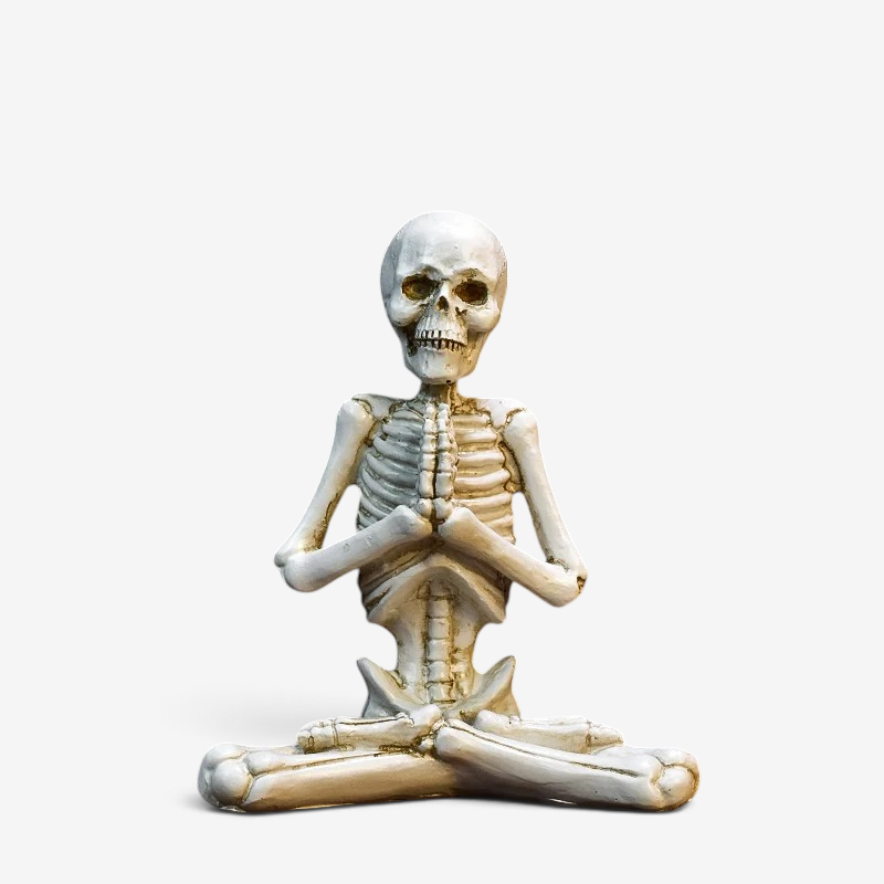 Skelton – Halloween Skeletfigur i Resin Hvid S