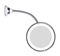 GlowMirror LED Kosmetikspejl – Fleksibel Arm med 10x Forstørrelse