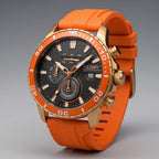 Aureon – Herreur 44 mm med Silikonerem Neonorange