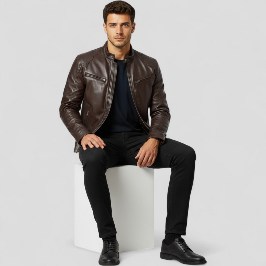 Ravenor – Klassisk Herre Bikerjakke