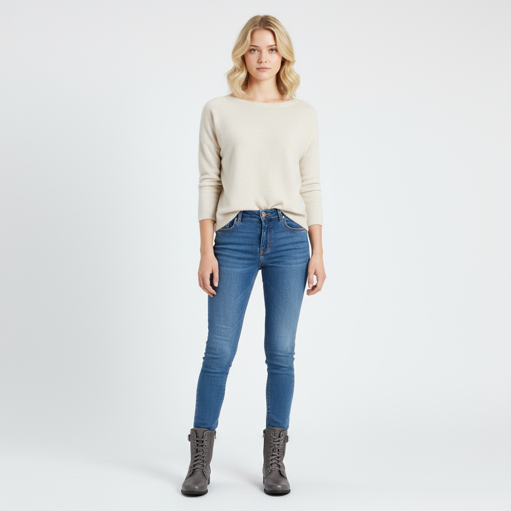 Rosalyn - Vintage Damestøvler med Lynlås