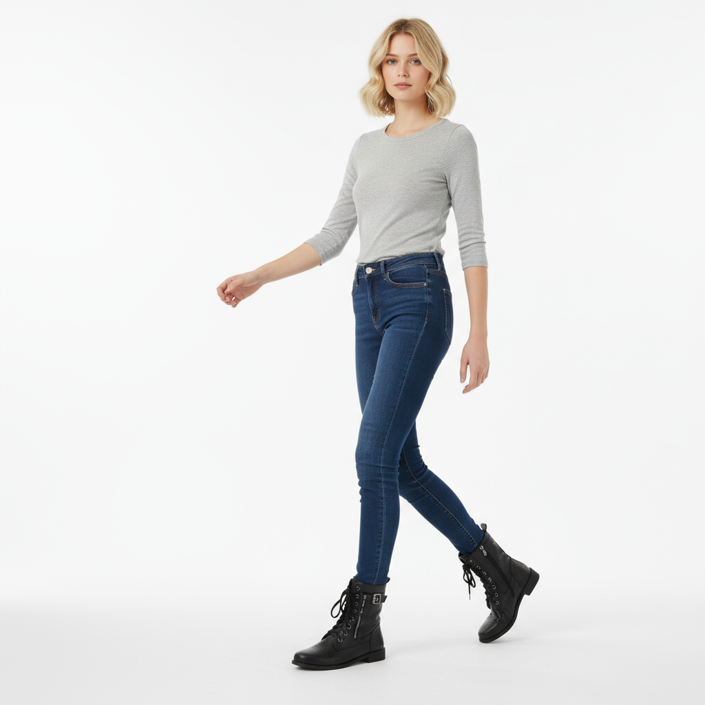 Rosalyn - Vintage Damestøvler med Lynlås