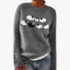 Aurielle - Dame Striktrøje i Retro Design