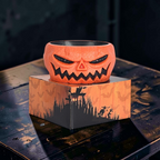 Skelora – Halloween Slikskål med Bevægelig Skelet Hånd