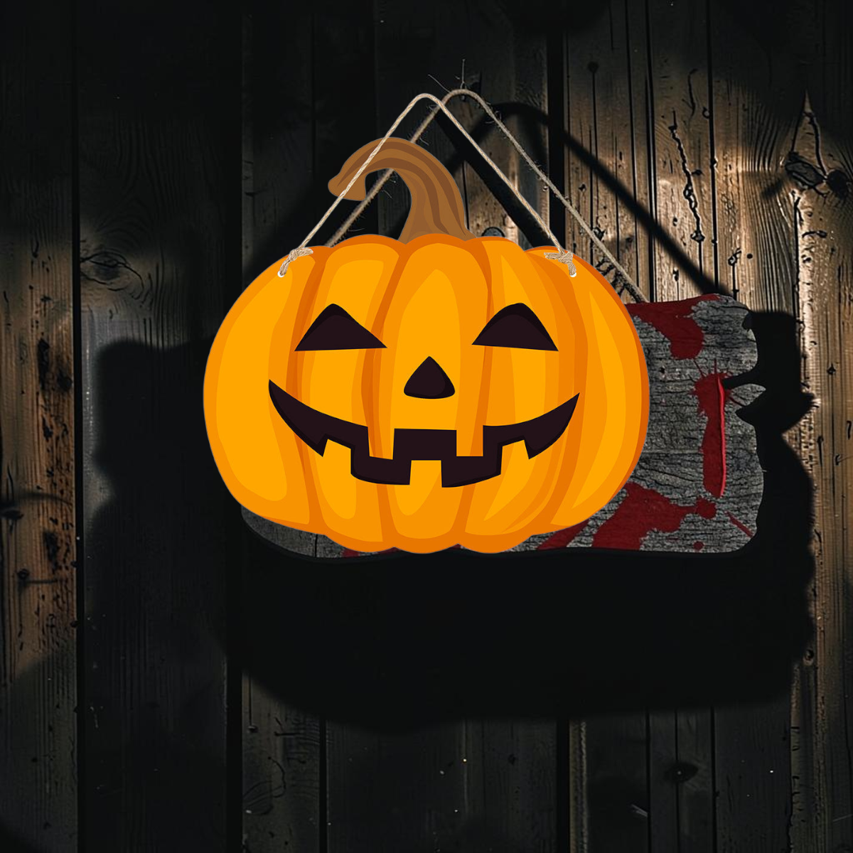 Grimora – Hængende Halloween Dørskilt
