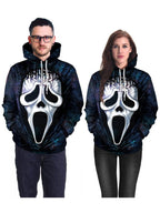 HorrorShade – Halloween Hoodie med 3D Horrorprint