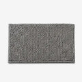 Chenille Bademåtte - Blød Mikrofiber med Skridsikker Bagside Grå