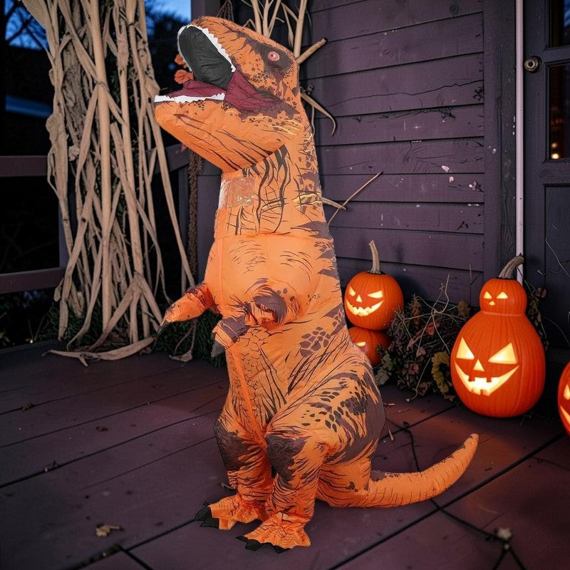 Rexora – Oppusteligt T-Rex Kostume til Voksne