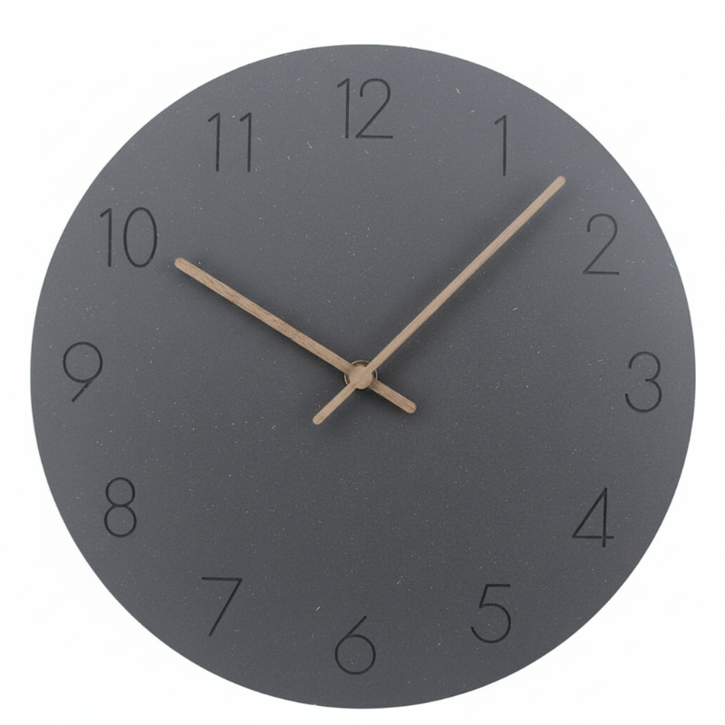 SilentLine - Rundt Vægur Ø29 cm Sort