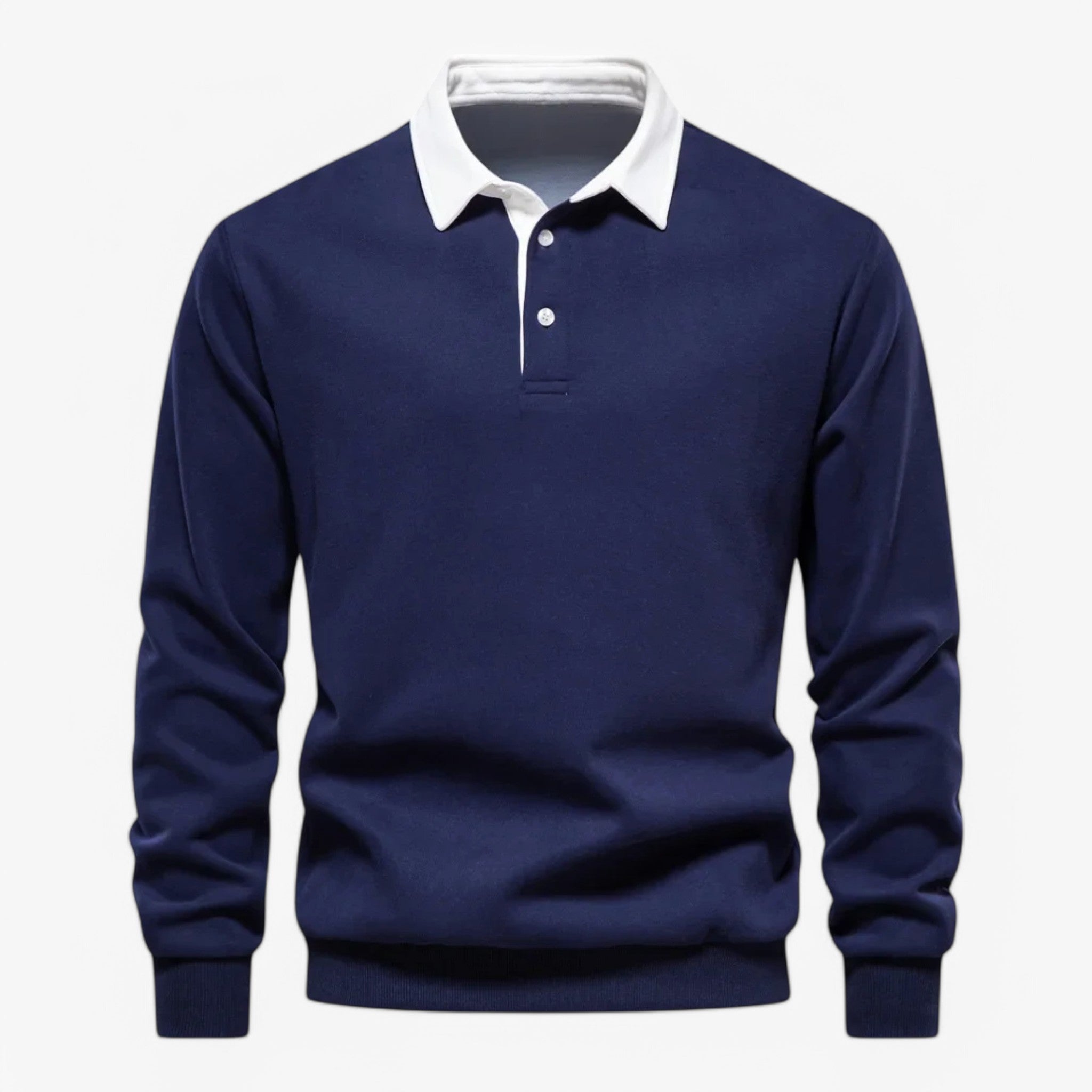 Rovenza - Strikket Herre Polo Sweater