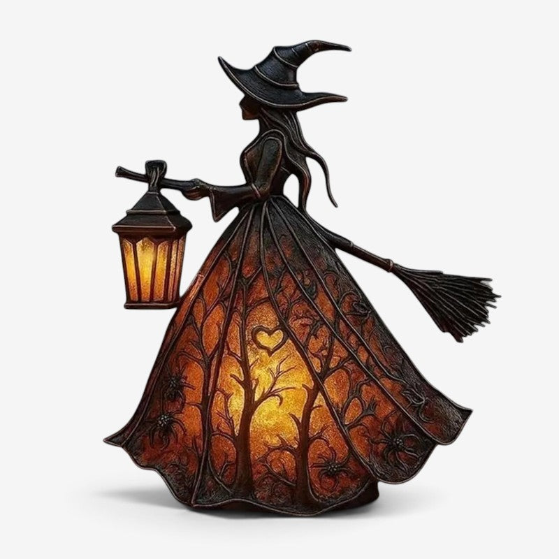 Mystara – Halloween Troldelampe med LED-Lys Black