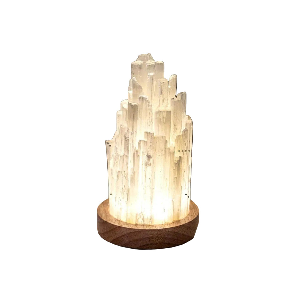 Mini Magnetisk Ildfluelampe – Natlampe, Valnøddetræ, USB