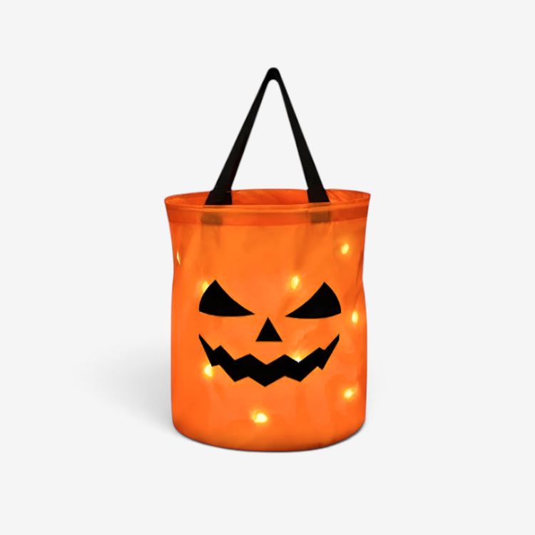 PumpkinGlow – LED Græskarkurv til Halloween Tand