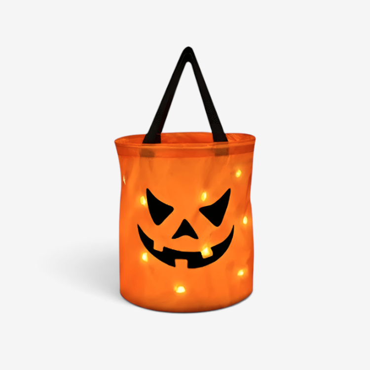 PumpkinGlow – LED Græskarkurv til Halloween Smil