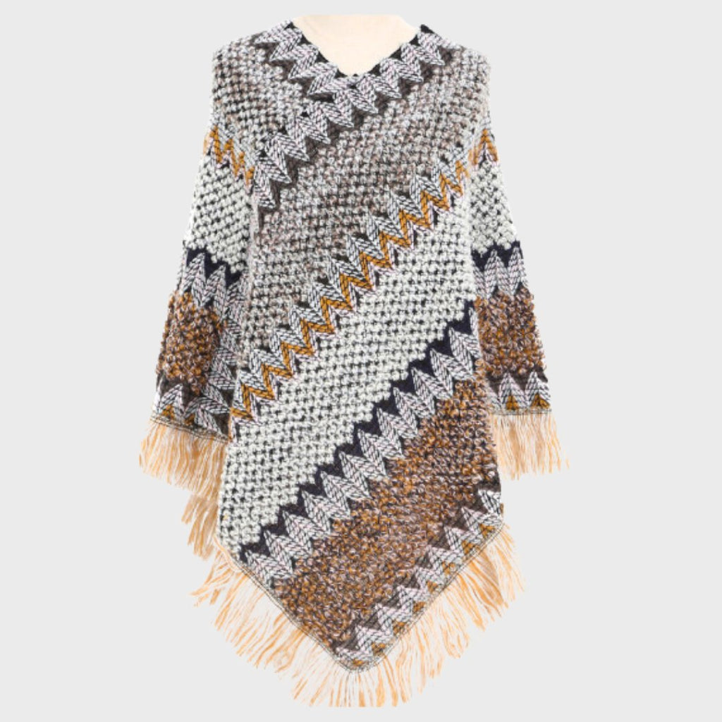 Sorella - Boho Poncho til Dame