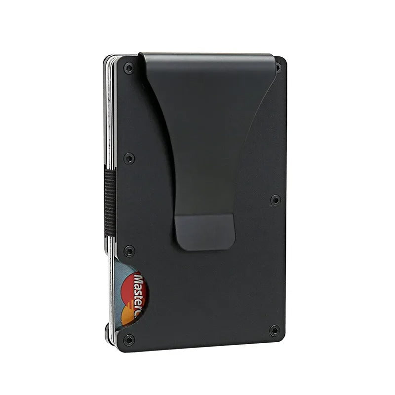 CardVault Kortholder – Slankt Design med RFID-Beskyttelse Pengeklemme Sort