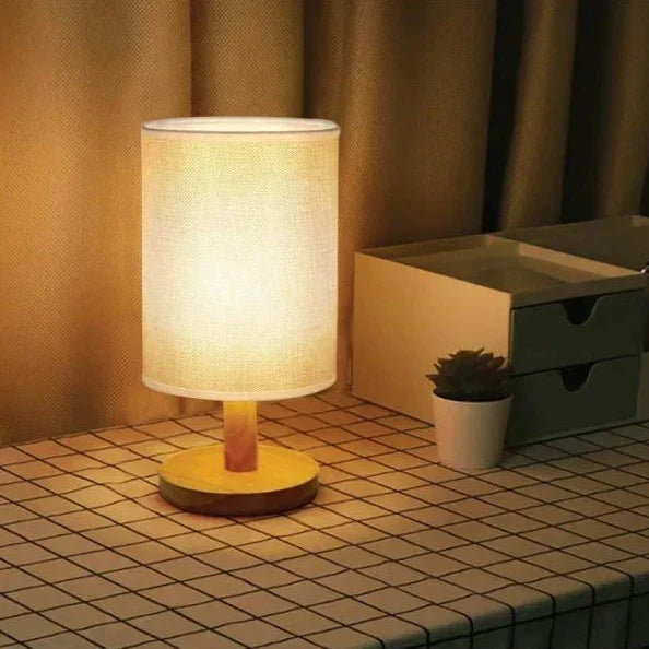 NordLume Bordlampe – Organisk Design med Tekstilskærm