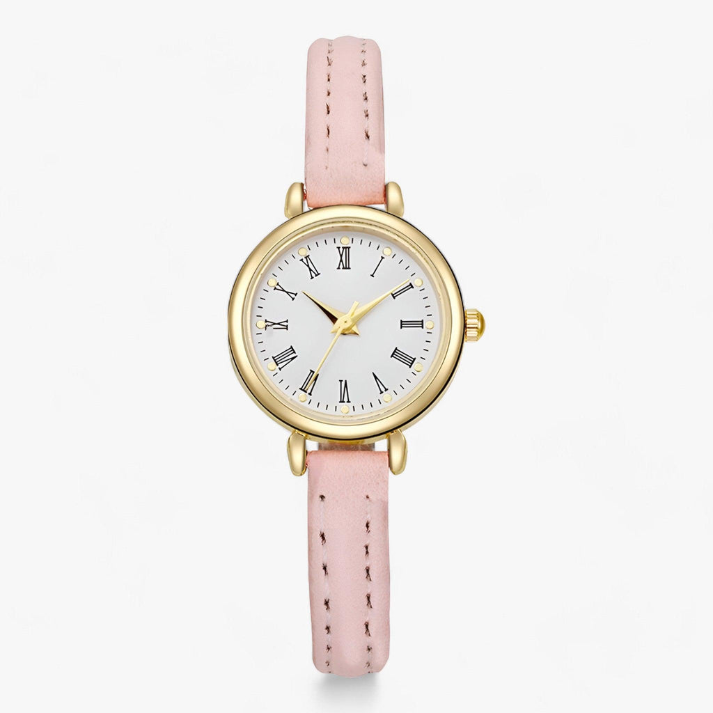 Celestia - Minimalistisk Dameur med Rund Analog Urskive