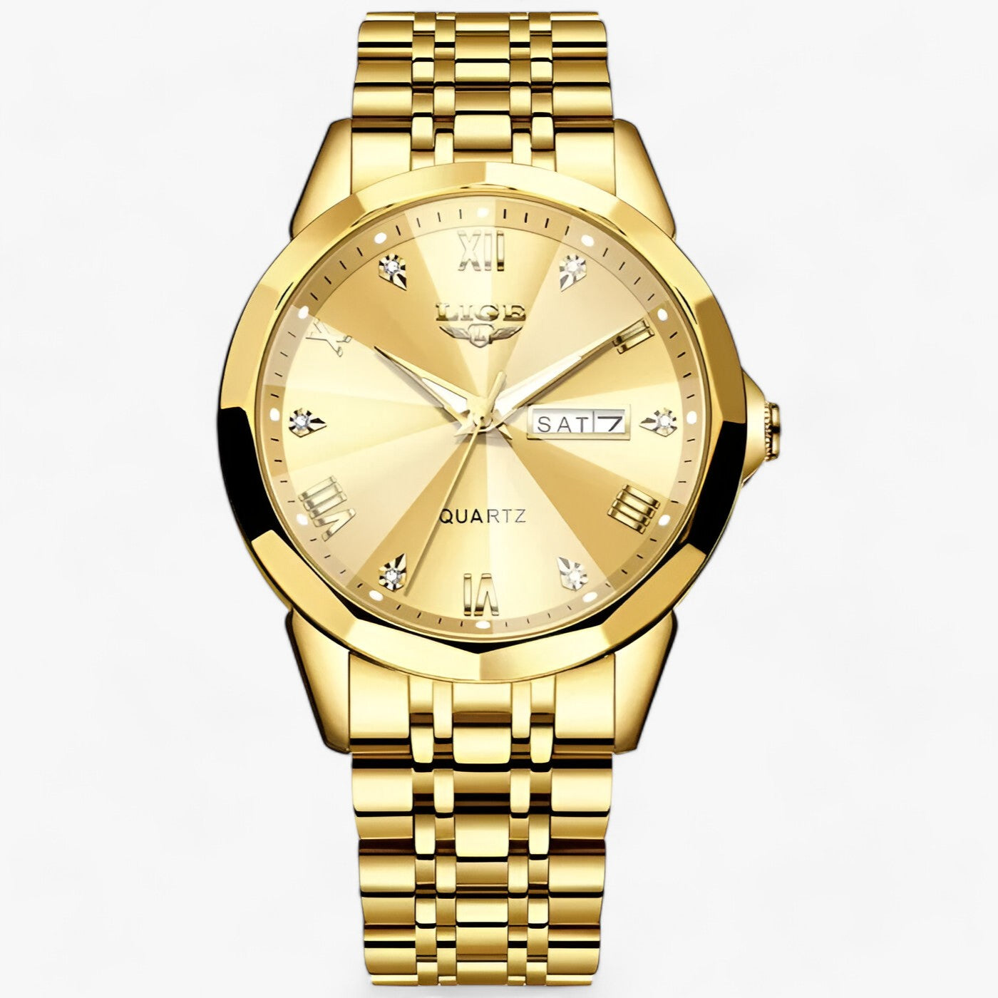 Aurelia - Elegant Dameur med Analog Quartz Urværk alt guld